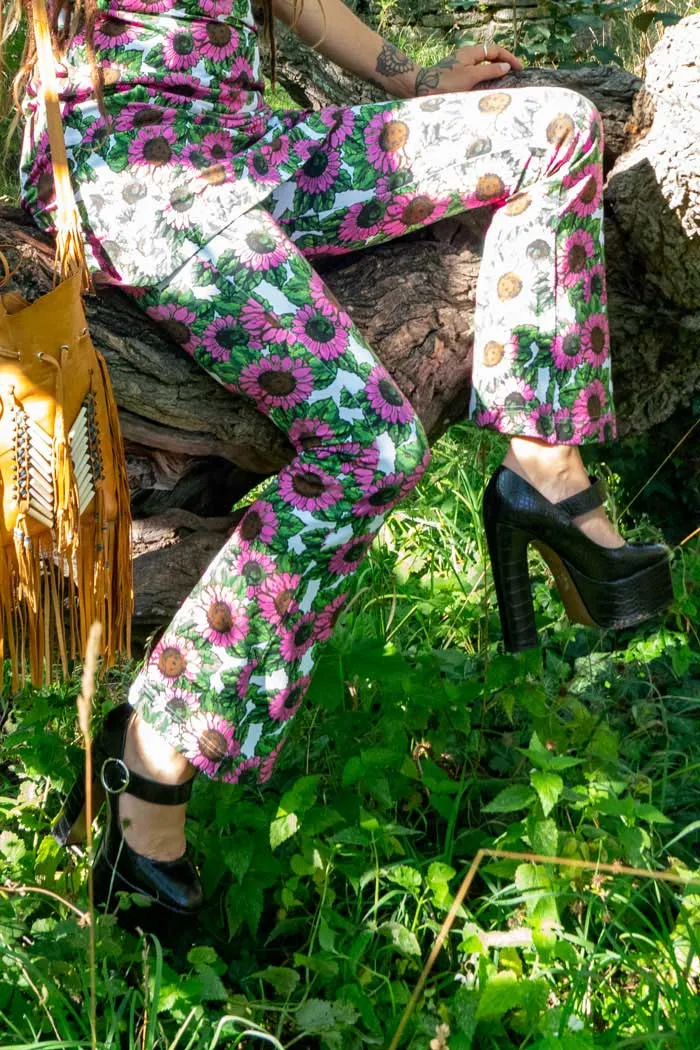 Linn Bootcut - Sunflower pink