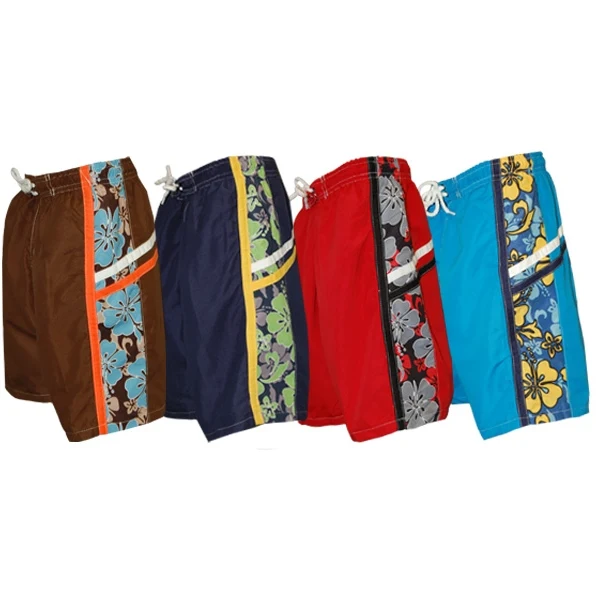 Boys Swim Trunks Size 4 - 7 SIDE STRIPE - Choose Color