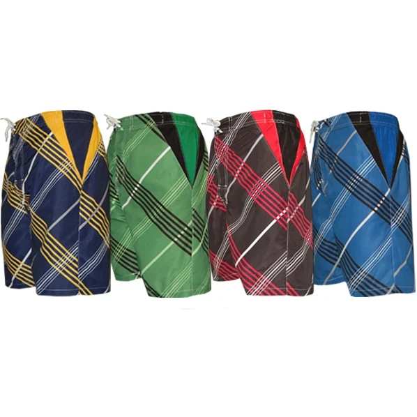 Boys Swim Trunks Size 4-7 HAMPTONS PLAID