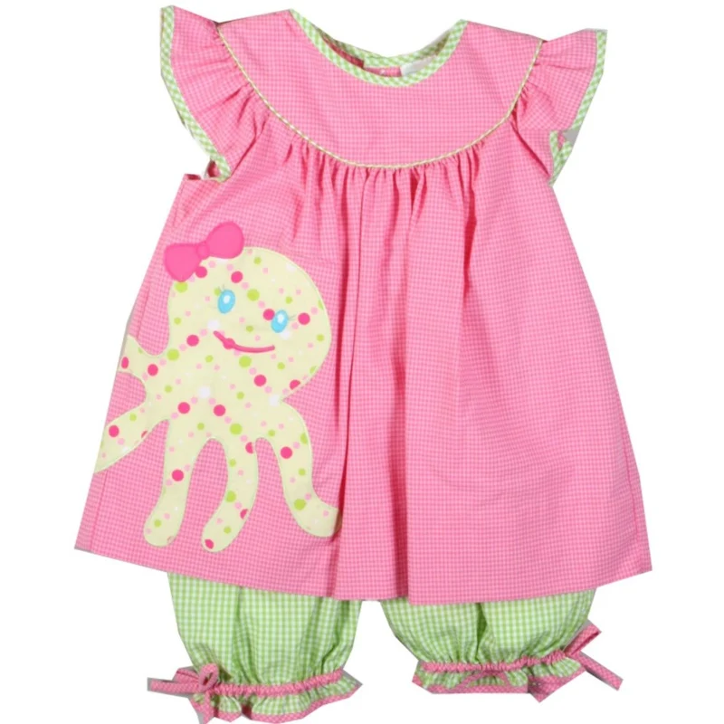 Baby-Girl Octopus Pant Set