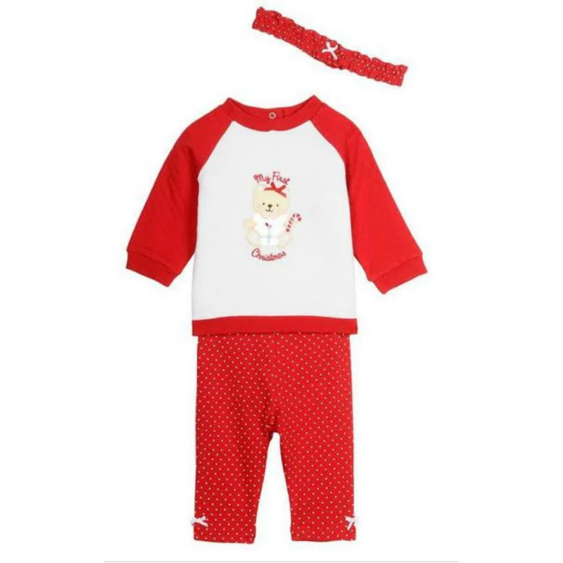 Little Me Baby-Girls My 1st Christmas Bear Sweatshirt Set
