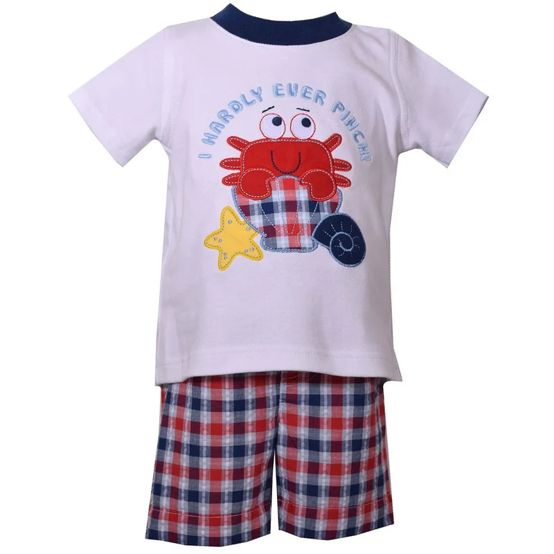 Bonnie Jean Boy's Crab Short Set