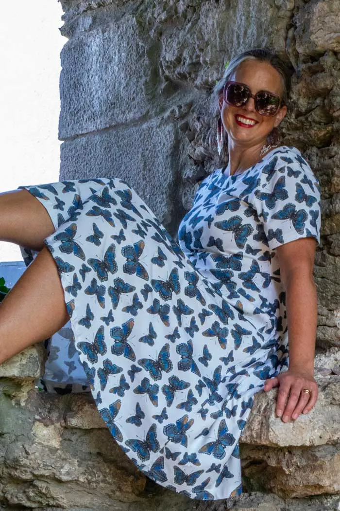Klänning Malin - ButterflyDenim white