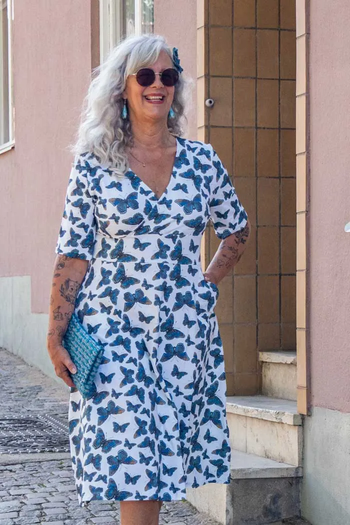 Klänning Alba - ButterflyDenim White