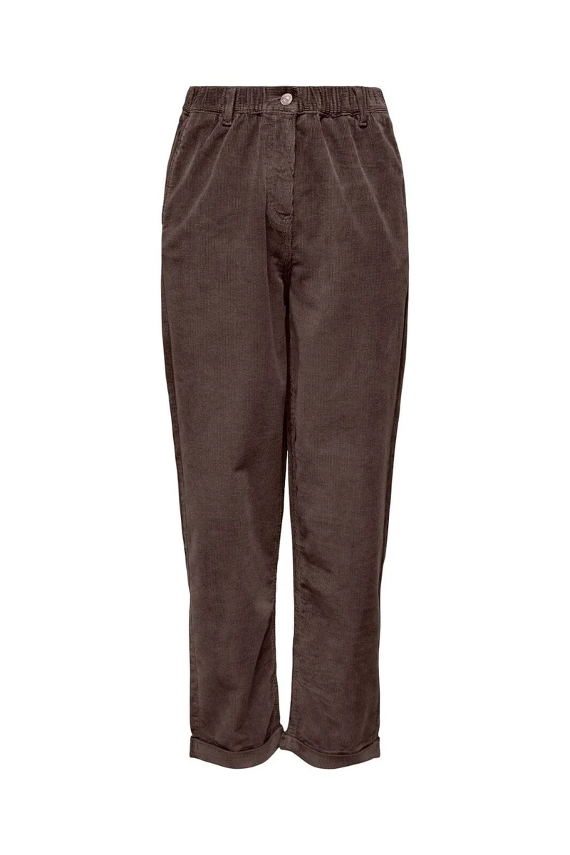 Only - Onlflora Ela Cord Carot Pant - 5049111 Chocolate Brown