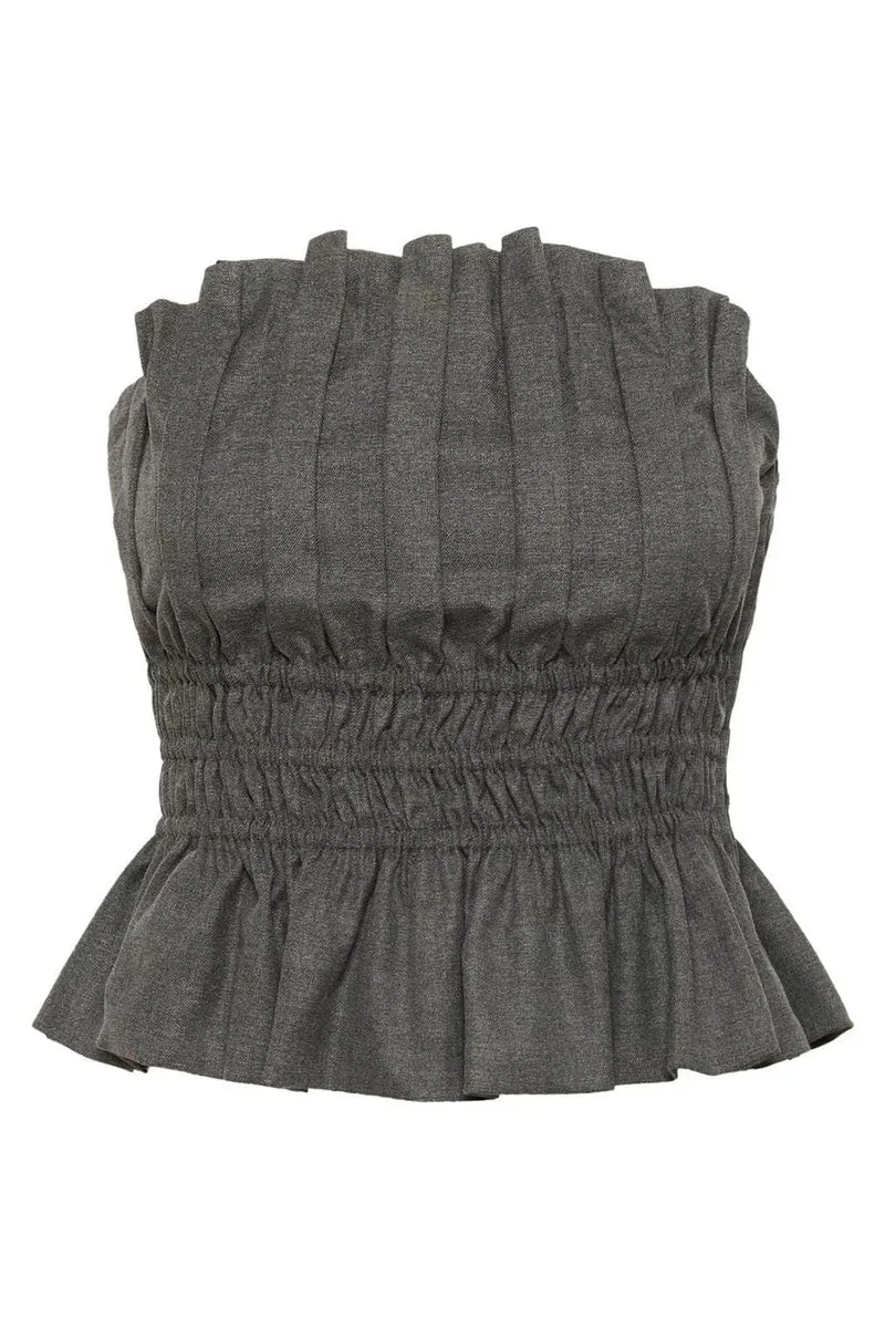 Gestuz - Gzpauline Corset 10909868 - 100494 - Dark Grey Melange