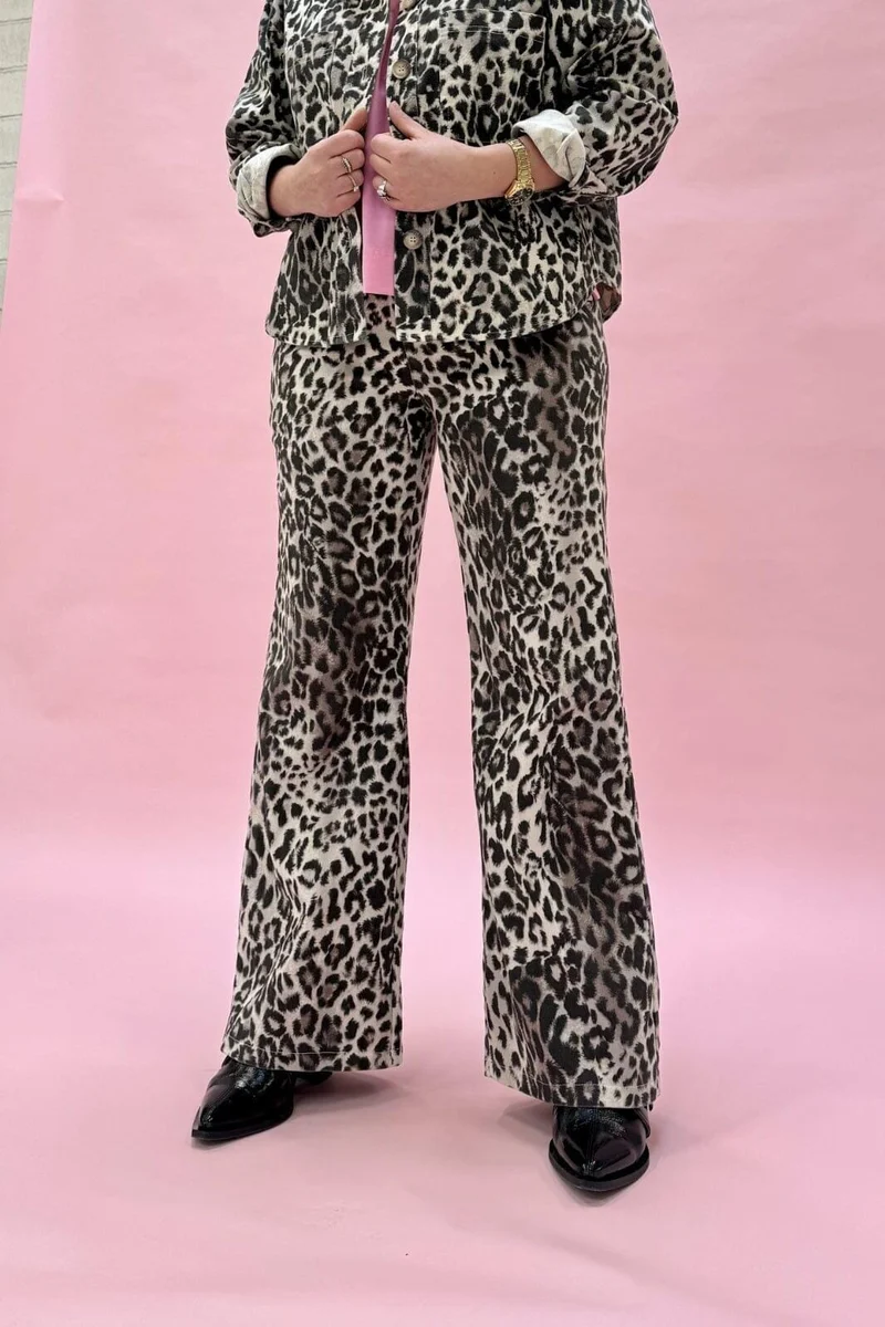 Black Colour - Bcneel Printed Pant - Leo