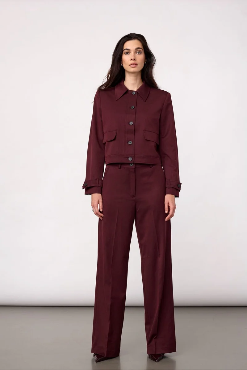 Co´Couture - Terrycc Pant 500365 - 30005 - Wine Red