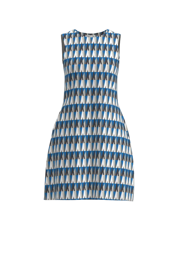 Klänning Anna - Spikes Blue