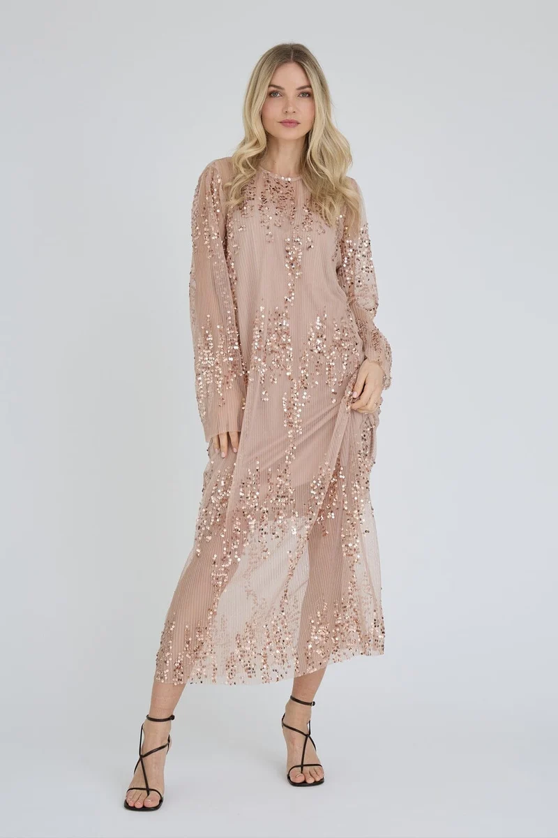 A-View - Ying Dress AV8378 - 316 - Almond