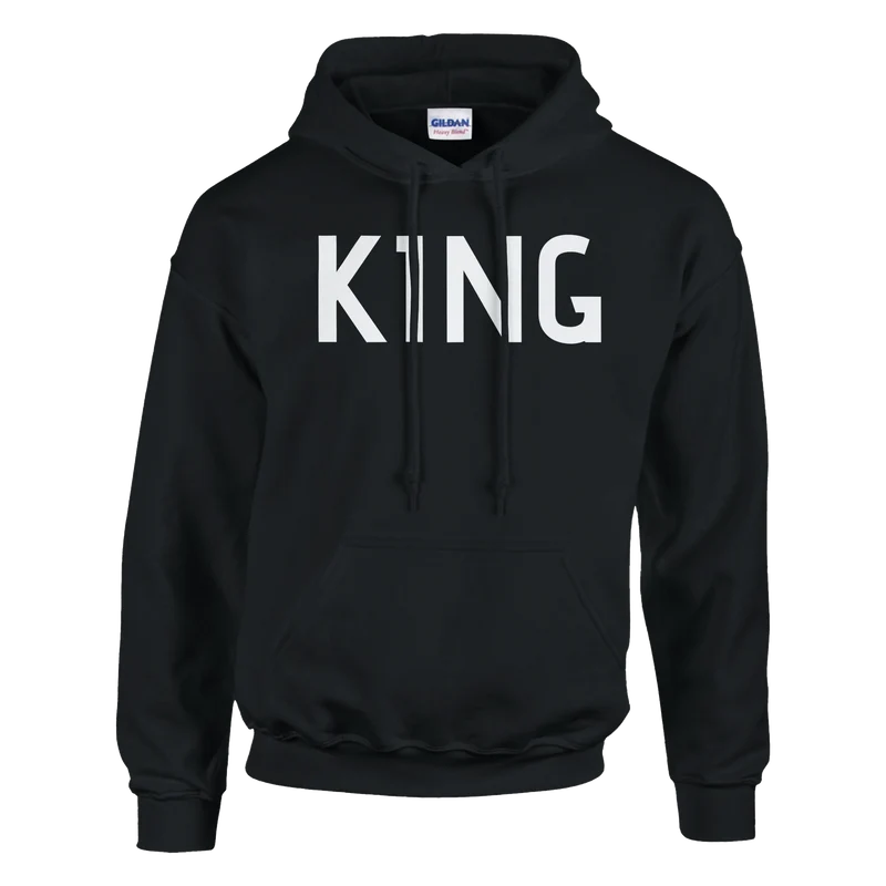 Hoodie - King (Fram- och baksida)