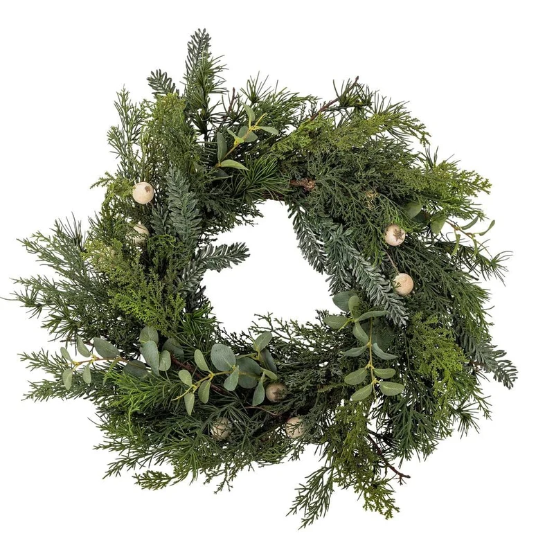 Bloomingville - Pine Krans, GrøN, Kunstige Blomster 82072981 - Green