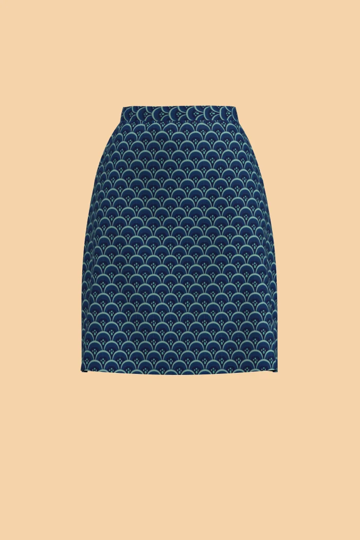 Kjolen Belle - 20s logo blue