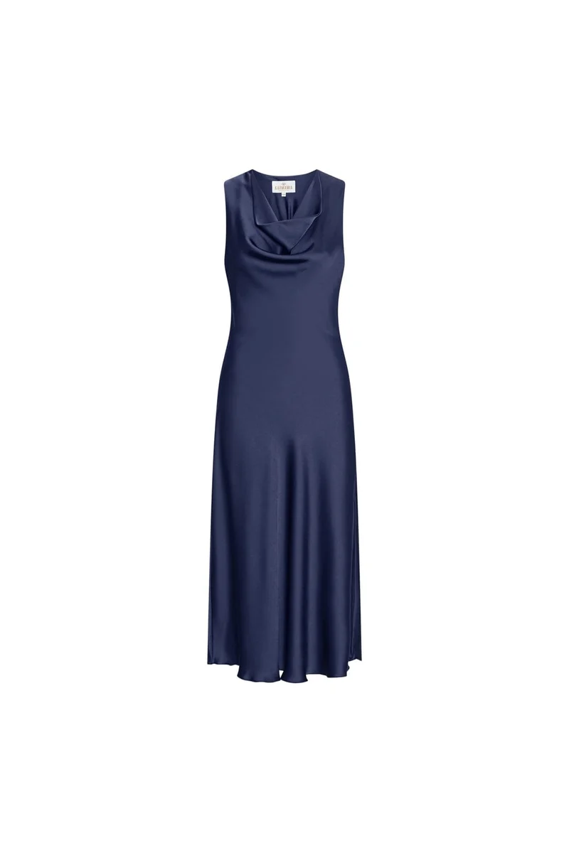 Karmamia - Flow Dress 2516 - Semi Rich Navy