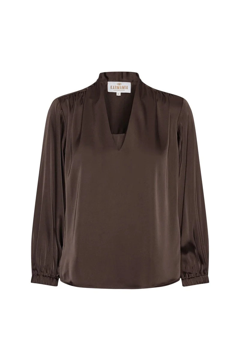 Karmamia - Jody Blouse 2499 - Semi Rich Dark Brown