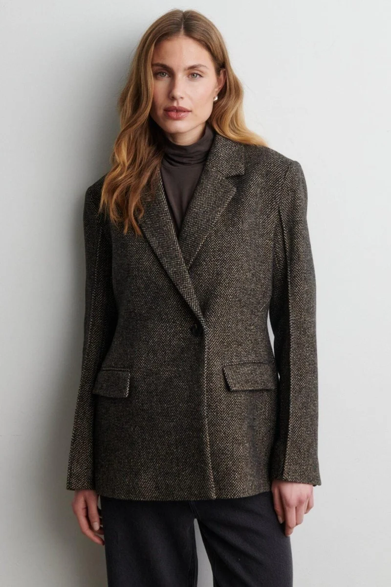 Second Female - Emi New Fitted Blazer 61108 - 6156 Demitasse