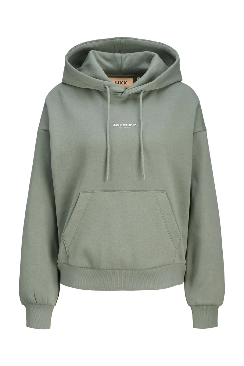 Jjxx - Jxstudio Vesterbro Ls Rlx Hood Swt - 4797431 Sea Spray Bright White Jjxx Studio