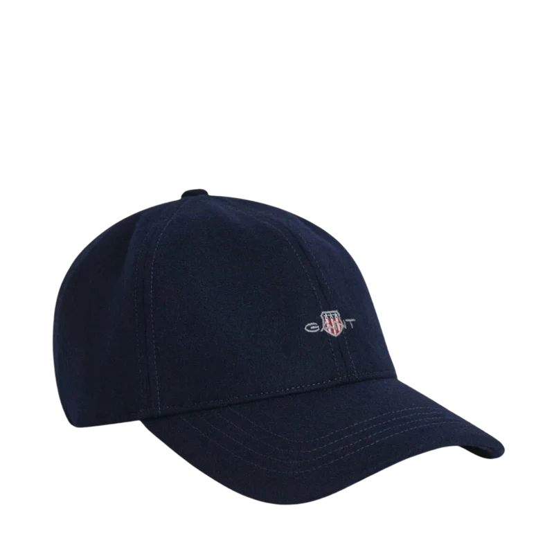 GANT Shield Melton Cap - Classic Blue