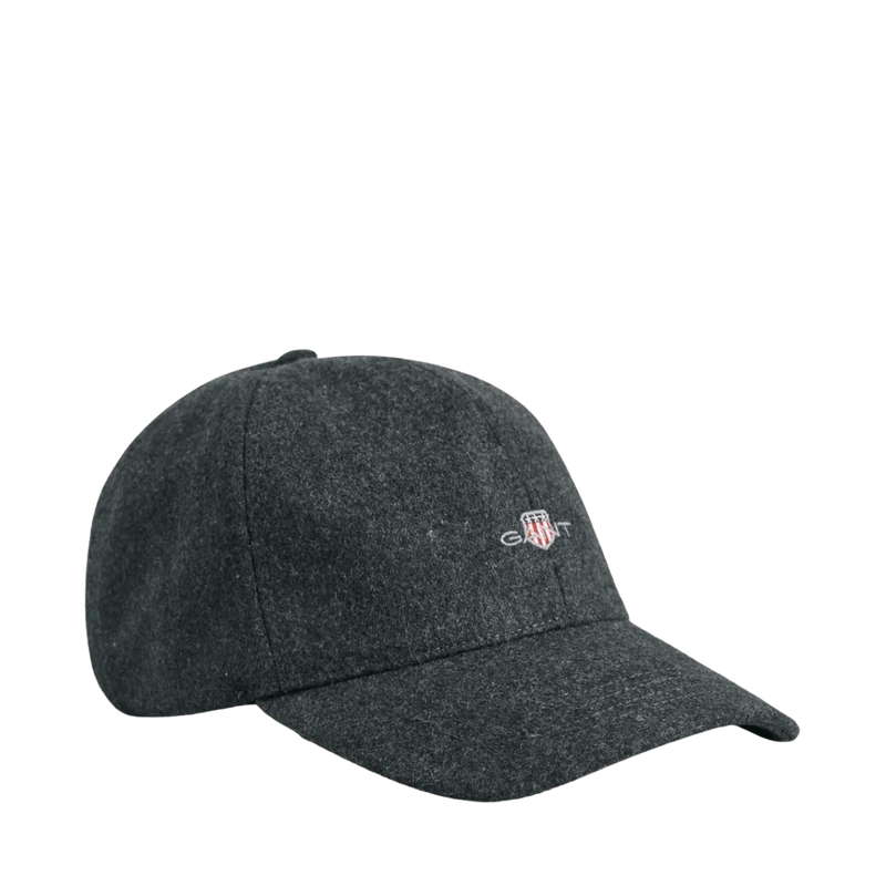 GANT Shield Melton Cap - Antracit Melange
