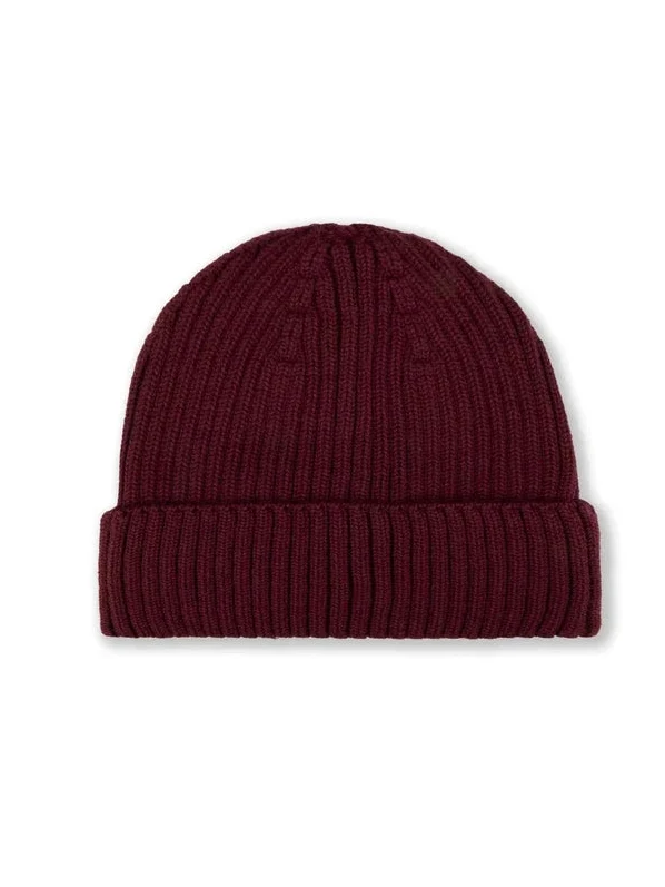 STENSTRÖMS Hat Ribbed Logo - Dark Red