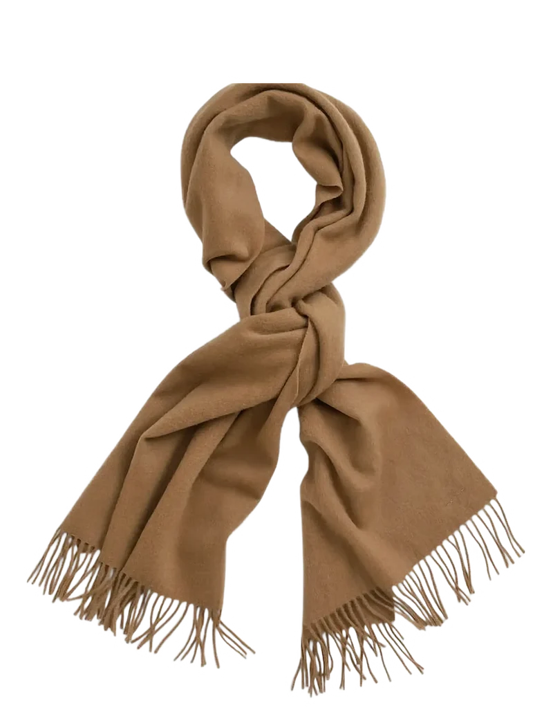 GANT Unisex Wool Scarf - Warm Khaki