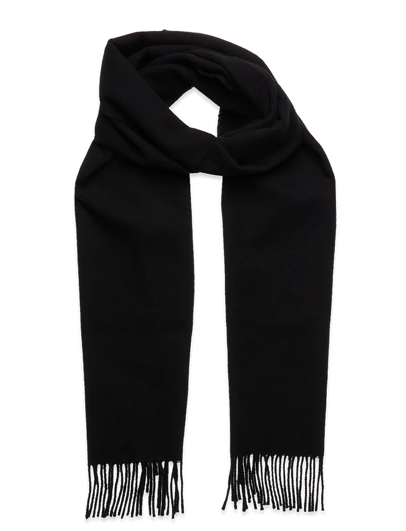 GANT Unisex Wool Scarf - Black
