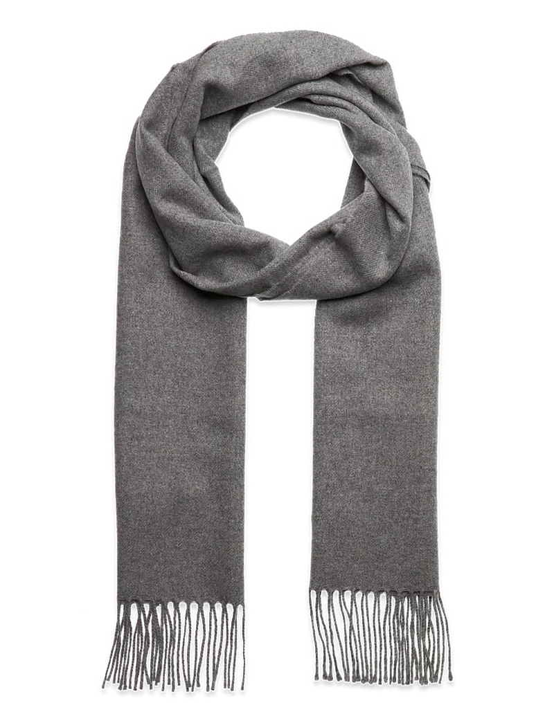 GANT Unisex Wool Scarf - Dark Grey Melange