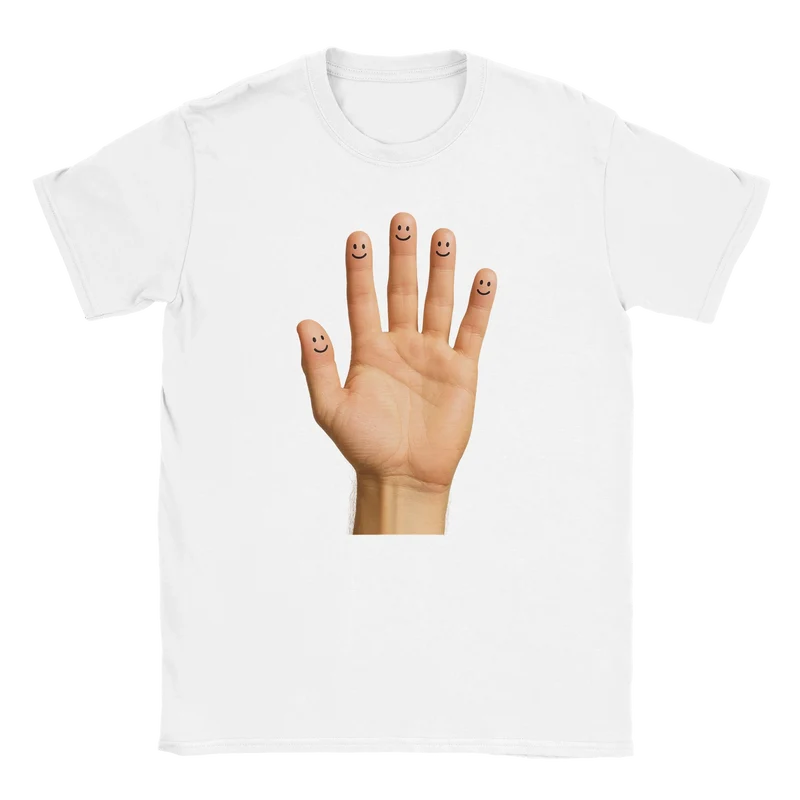 T-shirt - Fem fingrar