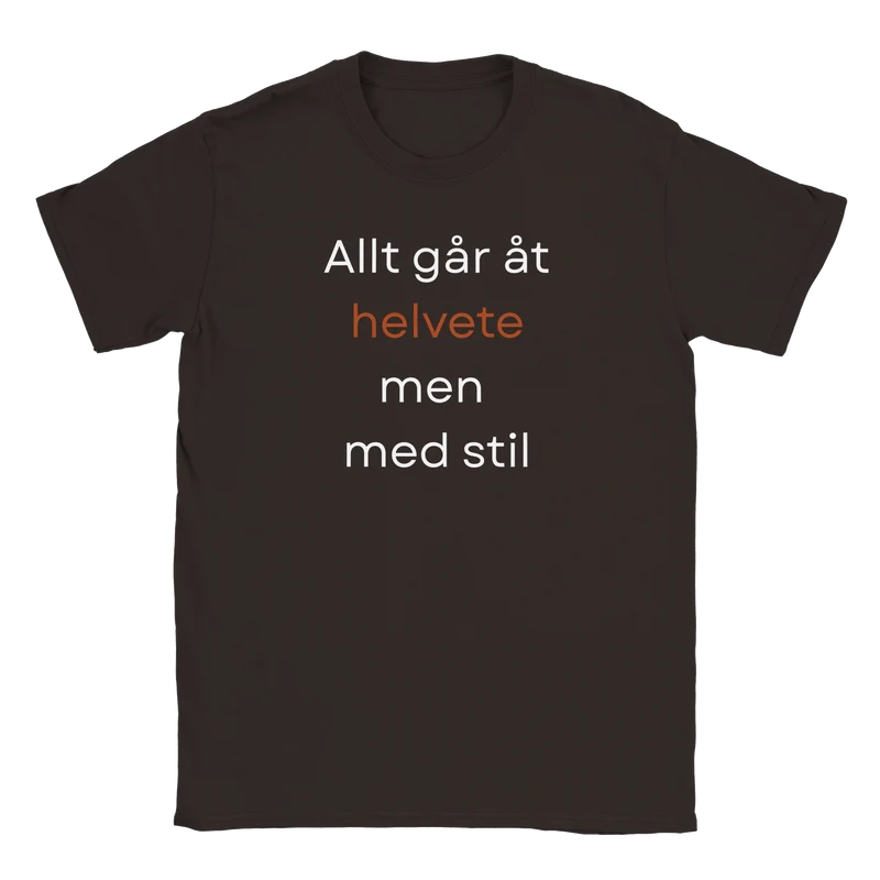 T-shirt - Allt går åt helvete