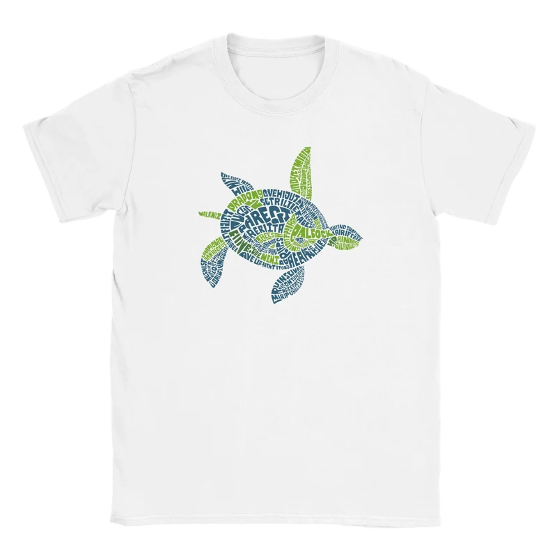 T-shirt - Grafisk Sköldpadda