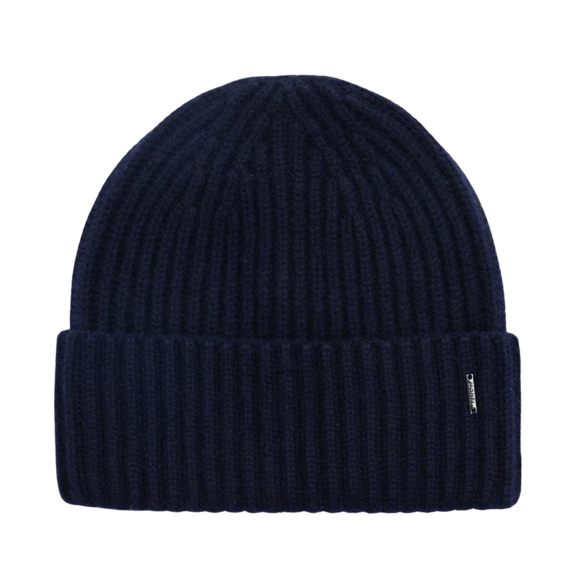 Alba Cashmere Beanie - Navy