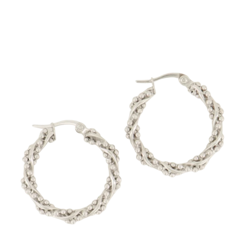 Oorringen Met Bolletjes - 1500 Silver
