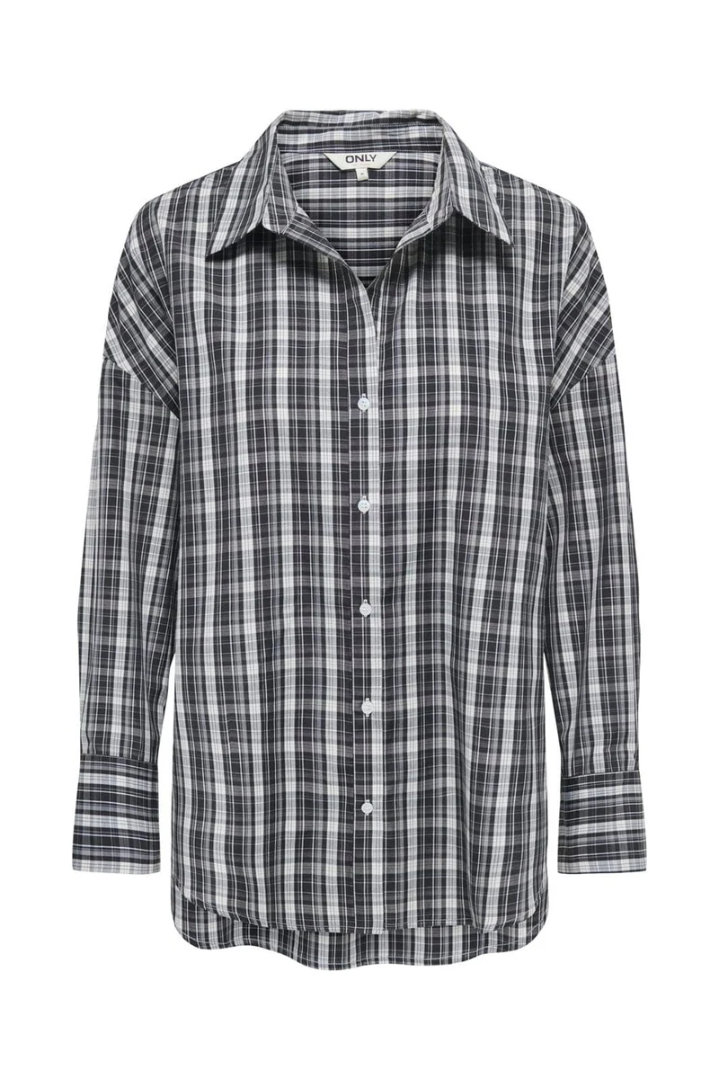 Only - Onloregon Alva Ls Reg Shirt - 5197068 Black B&W Checks