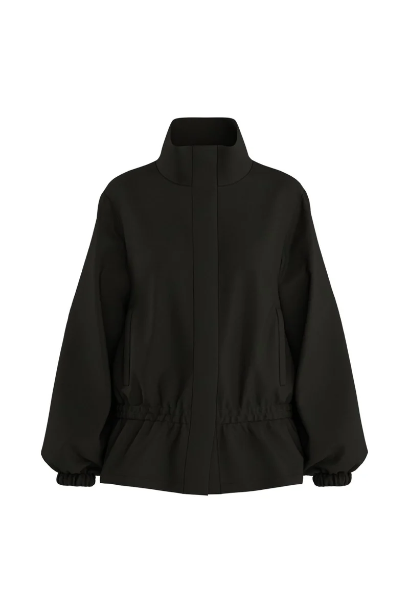 Hypedrop - Hdfarah Ls High-Collar Shacket 32001193 - 5269161 - Black