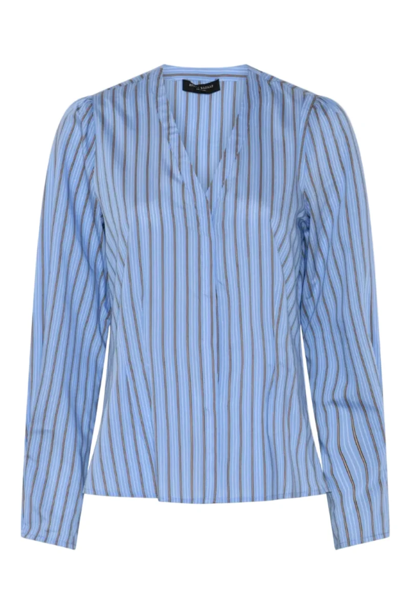 Bruuns Bazaar - Arengabbzea Shirt BBW4879 - Sky Blue Stripe