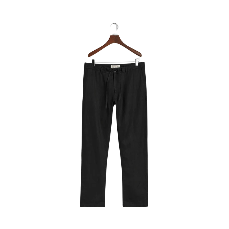 Relaxed Linen DS Pants - Black