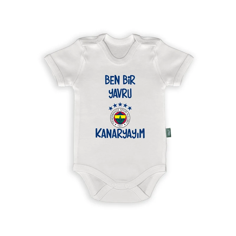 Rompertje met Tekst – Fenerbahçe Baby Romper met 5 Verschillende Ontwerpen – Grappige Babykleding voor Kleine Supporters
