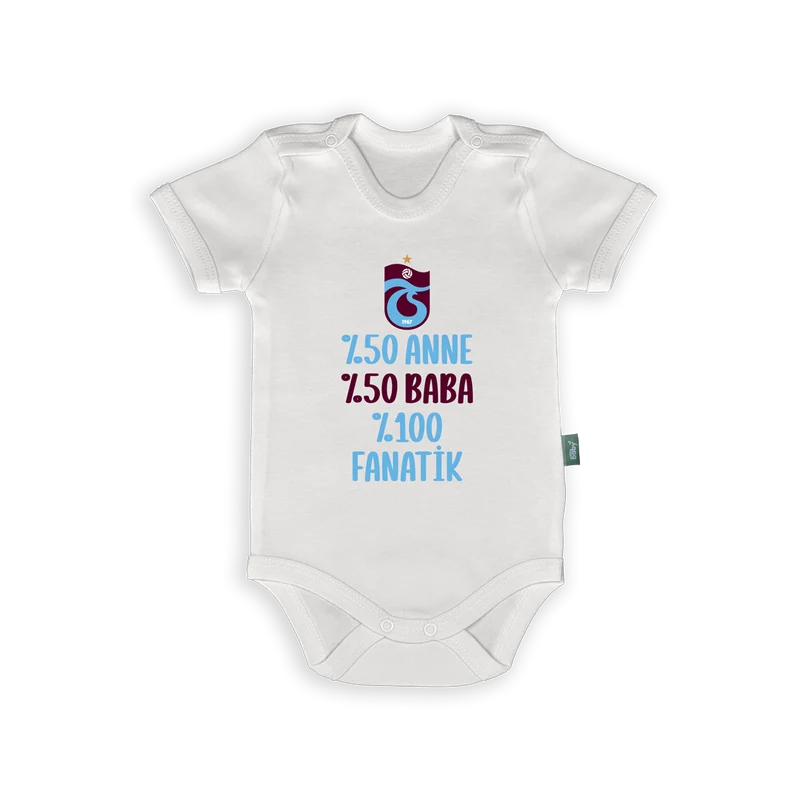 Rompertje met Tekst – Trabzonspor Fan Romper met 4 Verschillende Ontwerpopties – Grappige Babykleding voor Kleine Supporters