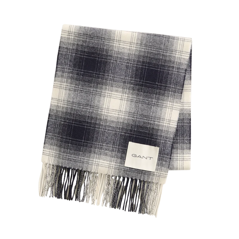 Checked Scarf - Evening Blue