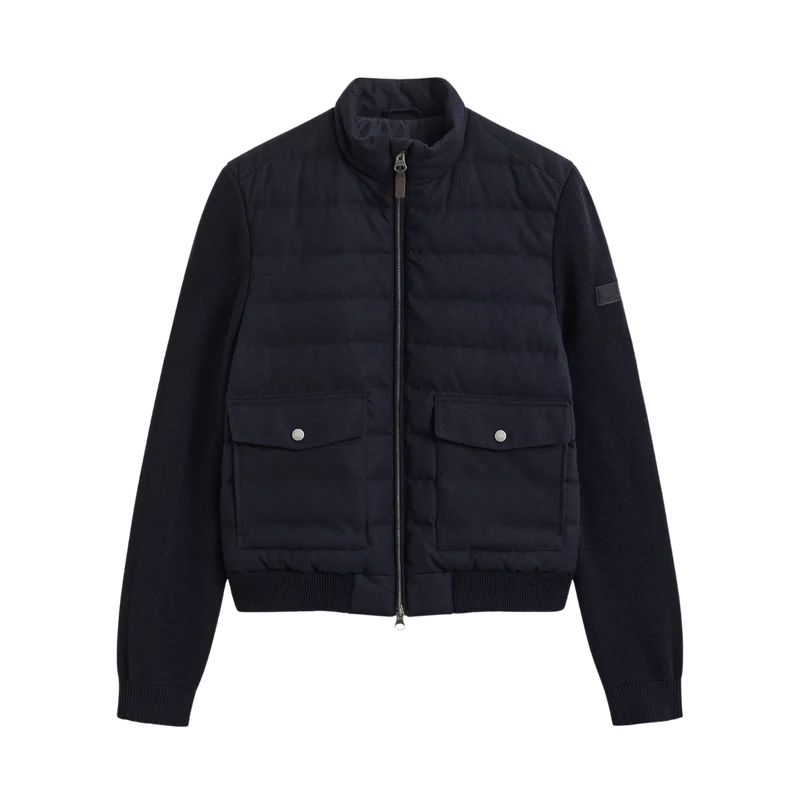 Insulated Hybrid Flannel Jacket - Evening Blue