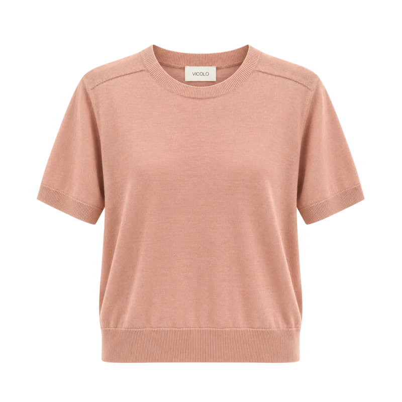 Knitwear T-shirt - Acu Cipria