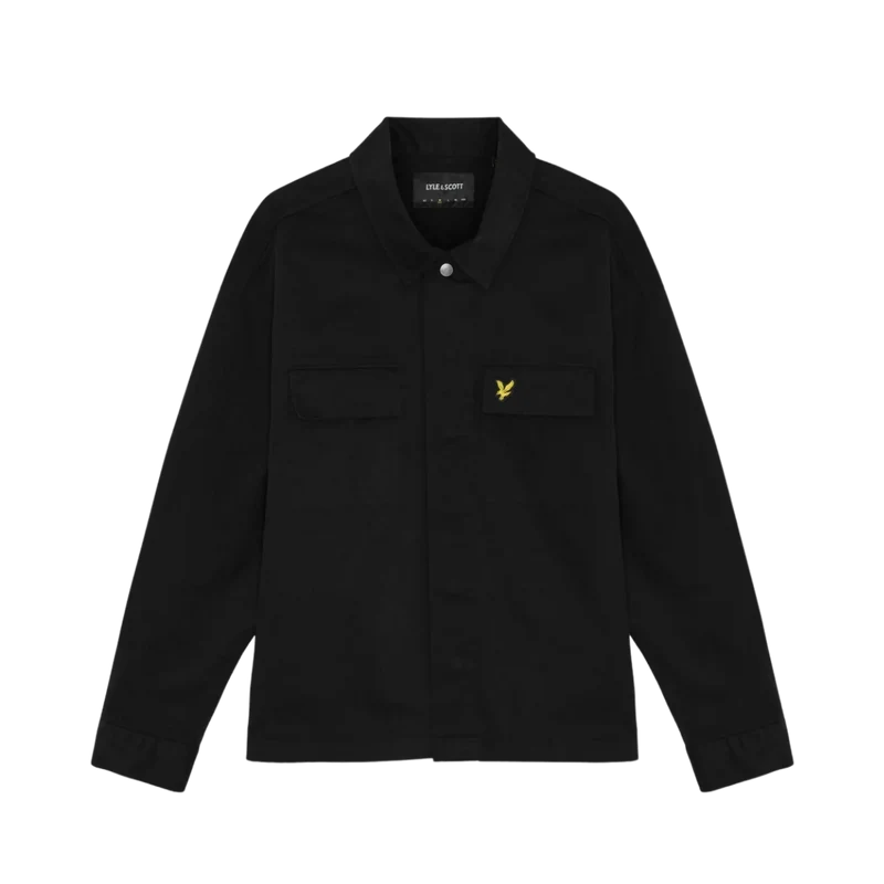 Washed Overshirt - Jet Black