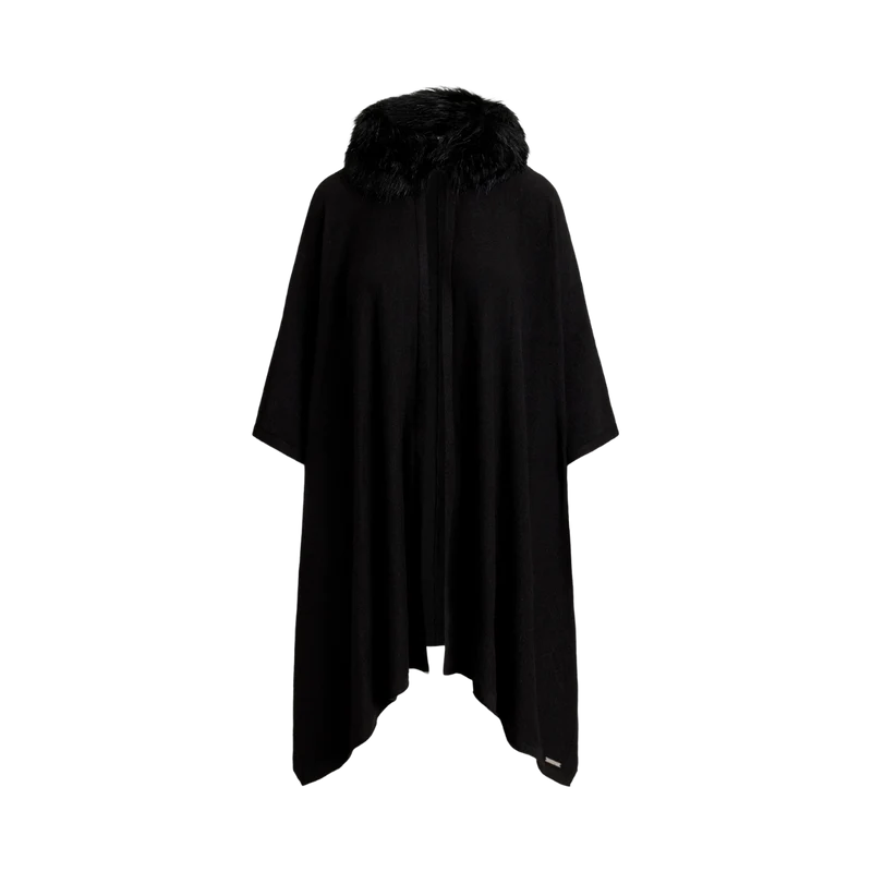 Knit RN Cape - 001 Black