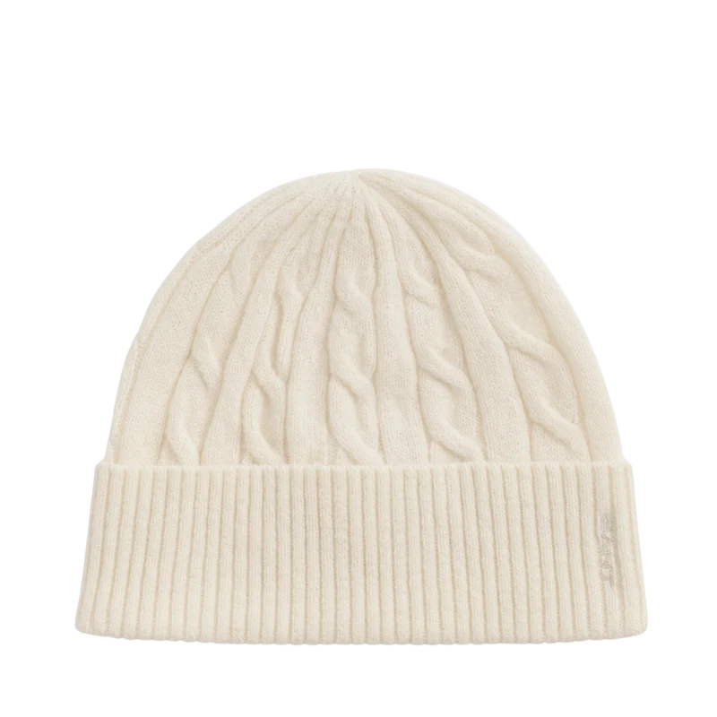 Wool Cable Beanie - 130 Cream