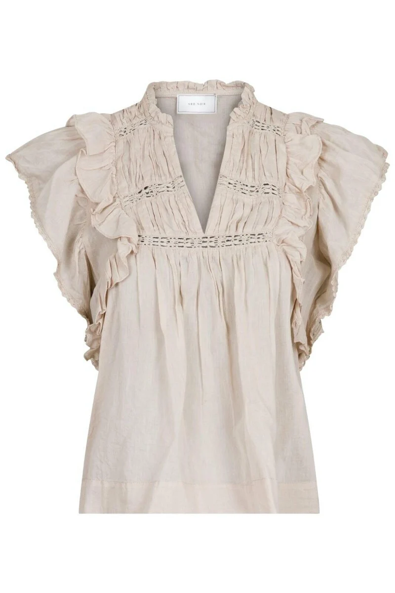Neo Noir - Jayla S Voile Top - Sand