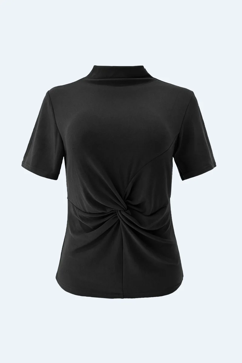 Liberte - Lise Ss Twist Top 22484 - Black