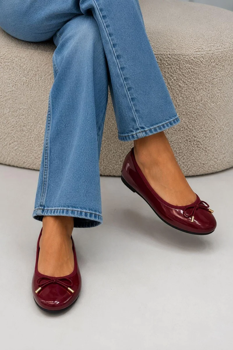 Bloom - Nigella Ballet Flats - Burgundy