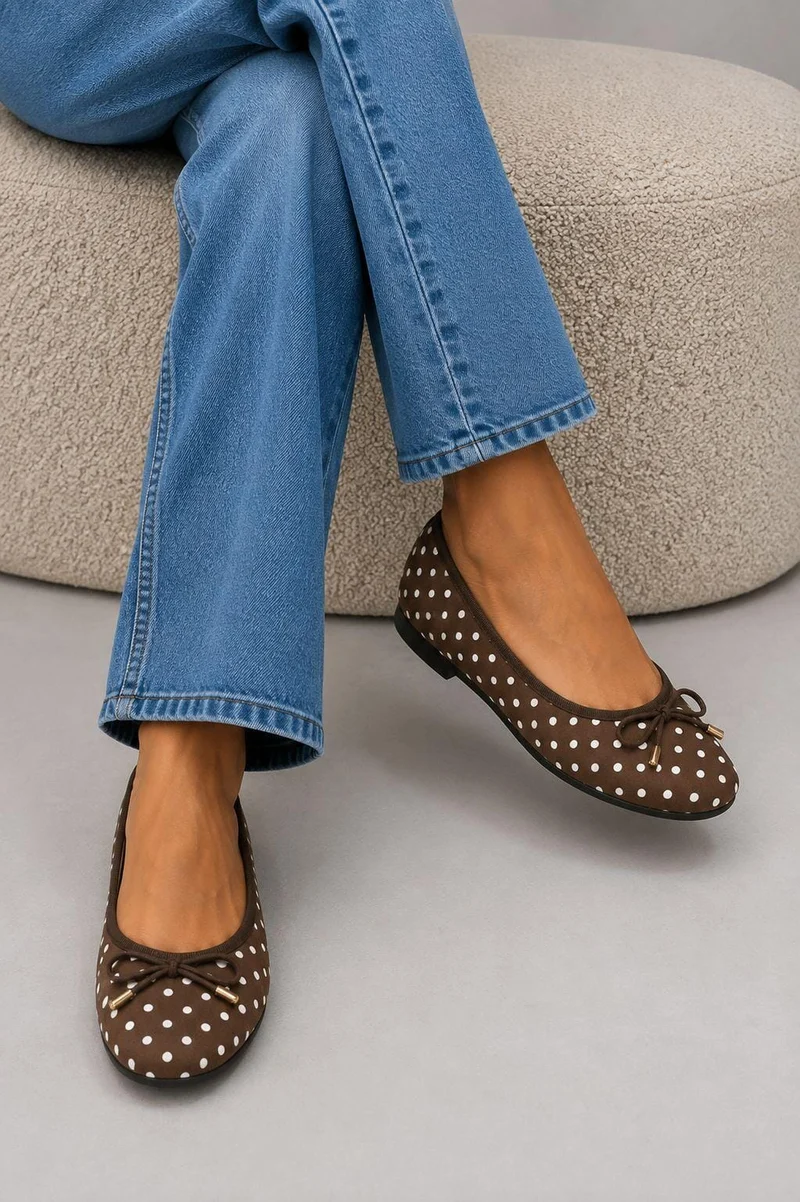 Bloom - Monarda Ballet Flats - Dark Brown