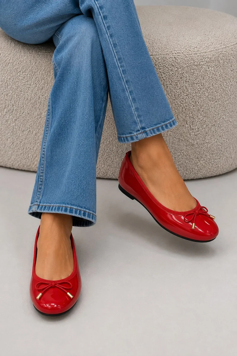 Bloom - Nigella Ballet Flats - Red
