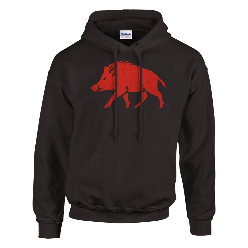 Hoodie – Rött Vildsvin